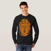 T-shirt Backprint Buddha Head Buddhist Wisdom (Devant entier)