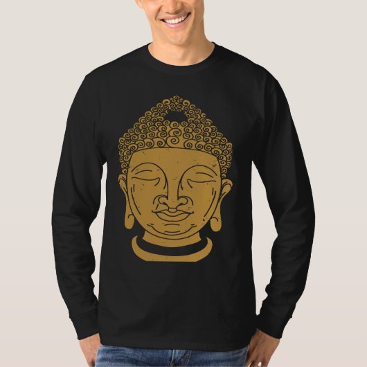 T-shirt Backprint Buddha Head Kara and Zen (Devant)