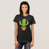 T-shirt Backprint Free Hugs Cactus and Potted Plants (Devant entier)