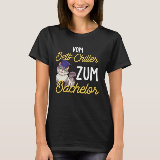T-shirt Backprint from Bed Chiller to Bachelor Student Gra (Devant)