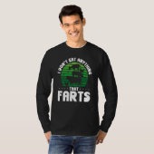 T-shirt Backprint I Don't Eat Anything That Farts Veganism (Devant entier)