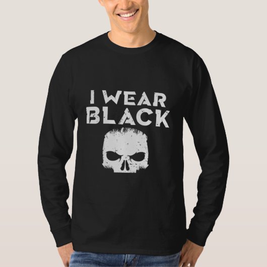 T-shirt Backprint I wear black until there is something da (Devant)