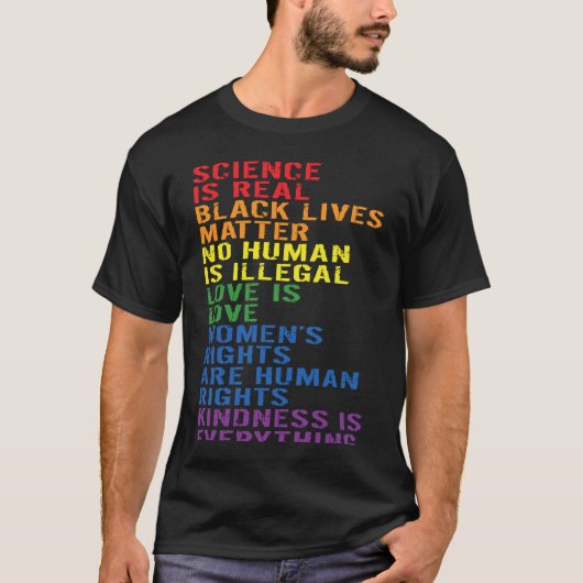 T-shirt Backprint Kindness is everything LGBTQ+ Pride  1 (Devant)