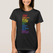 T-shirt Backprint Kindness is everything LGBTQ+ Pride 1 (Devant)