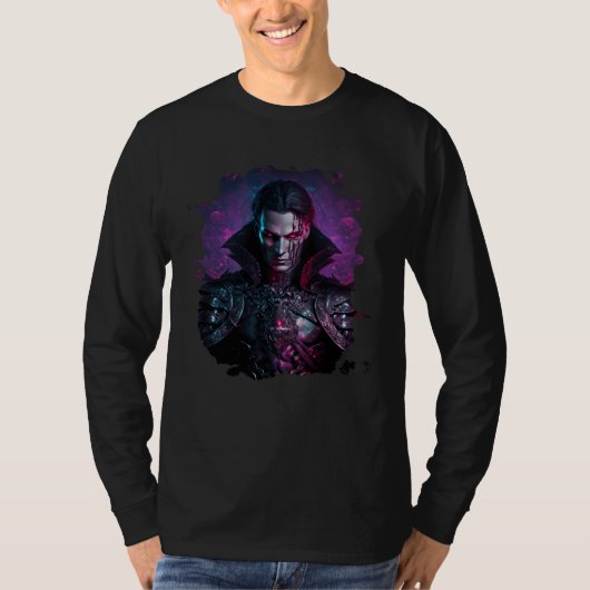 T-shirt Backprint Makes an epic vampire in a fantasy world (Devant)