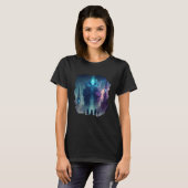 T-shirt Backprint Mystical alien planet futuristic journey (Devant entier)