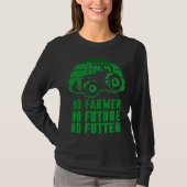 T-shirt Backprint No Farmer no future no Futter (Devant)
