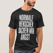 T-shirt Backprint Normal people scare me 2 (Devant)