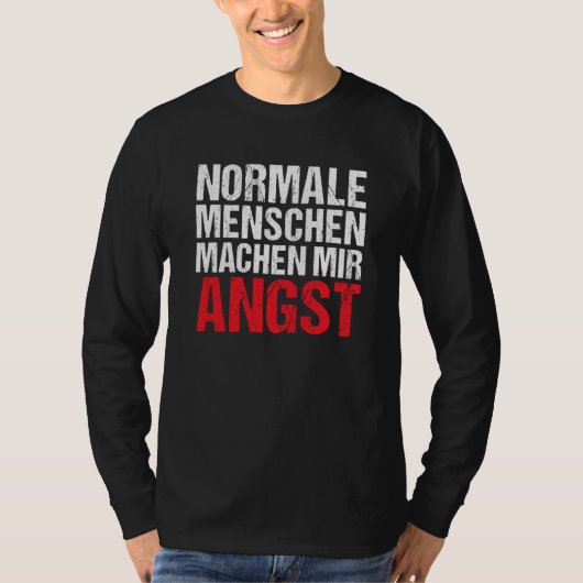 T-shirt Backprint Normal people scare me 3 (Devant)