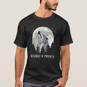 T-shirt Backprint Preserve and Protect wolves and wolf pac (Devant)