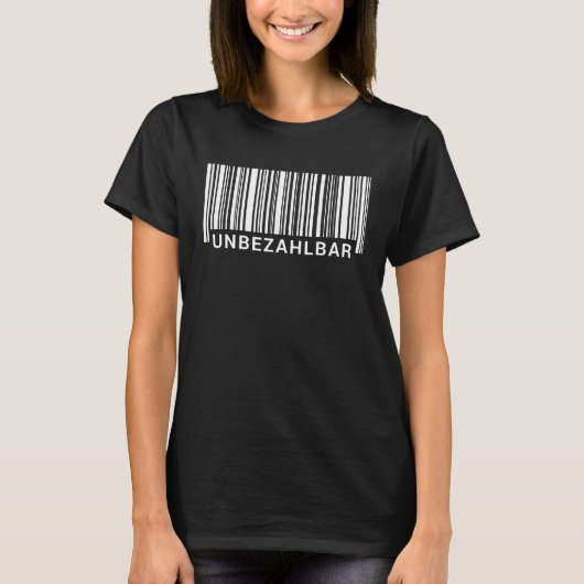 T-shirt Backprint priceless barcode (Devant)