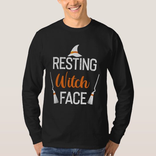 T-shirt Backprint Resting Wwitch Face (Devant)