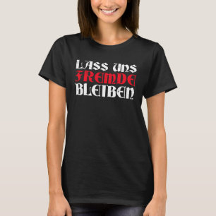 T-shirt Backprint Restons inconnus humour noir