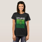 T-shirt Backprint Stupid Tree Ultimate Frisbee (Devant entier)
