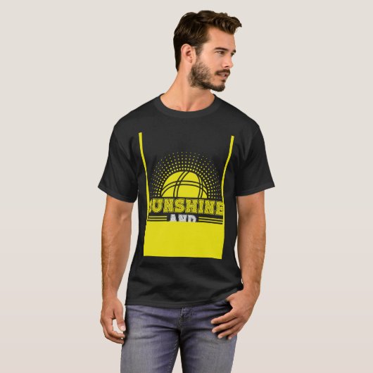 T-shirt Backprint Sunshine And Bocce Ball (Devant entier)