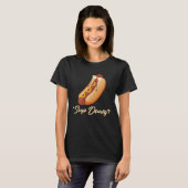 T-shirt Backprint Sup Dawg  Hot Dog (Devant entier)