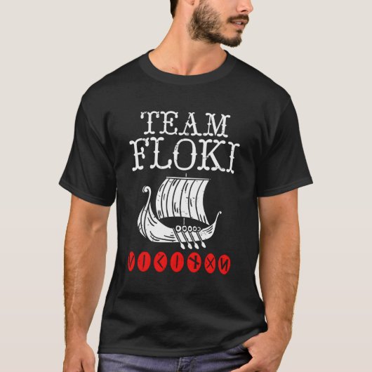 T-shirt Backprint Team Floki The Shipwright (Devant)