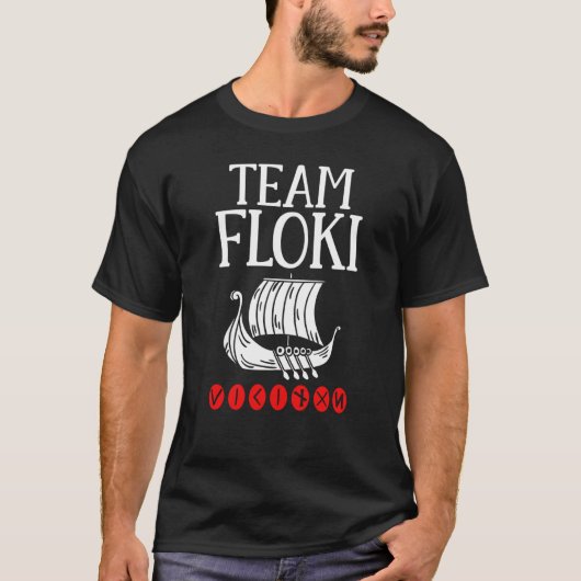 T-shirt Backprint Team Floki the Shipwright (Devant)