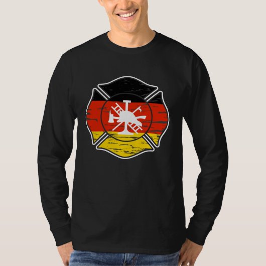 T-shirt Backprint Voluntary Fire Brigade Germany (Devant)