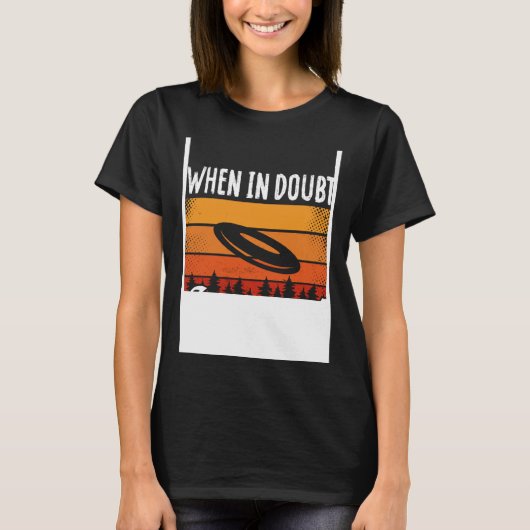 T-shirt Backprint When In Doubt Layout Ultimate Frisbee (Devant)