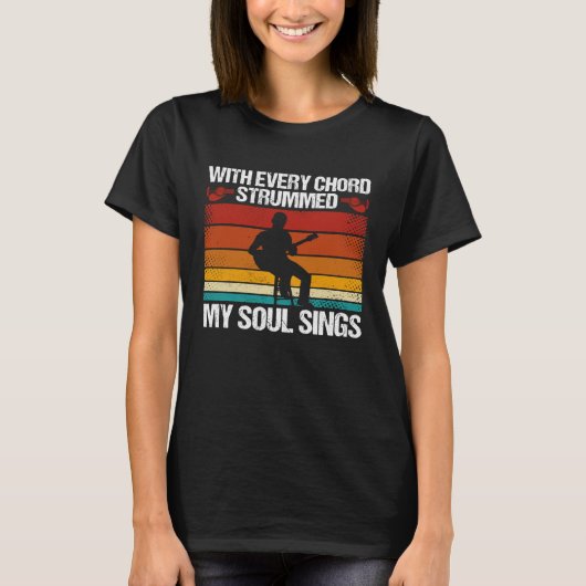 T-shirt Backprint With Every Chord Strummed  My Soul Sings (Devant)