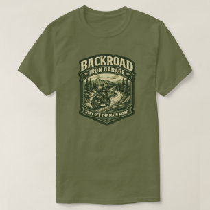 T-Shirt Backroad Iron Garage Scrambler Moto