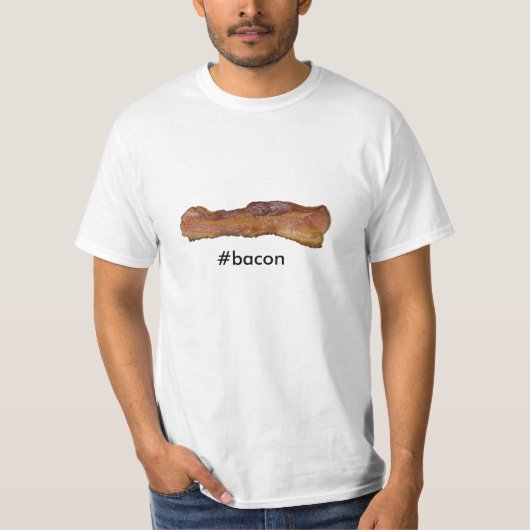 T-shirt #bacon (Devant)
