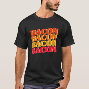 T-shirt Bacon Amateur Barbecue Grillage Vintage Bacon R