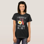 T-shirt Bacon American Food  Fast Food Cute Eggs (Devant entier)