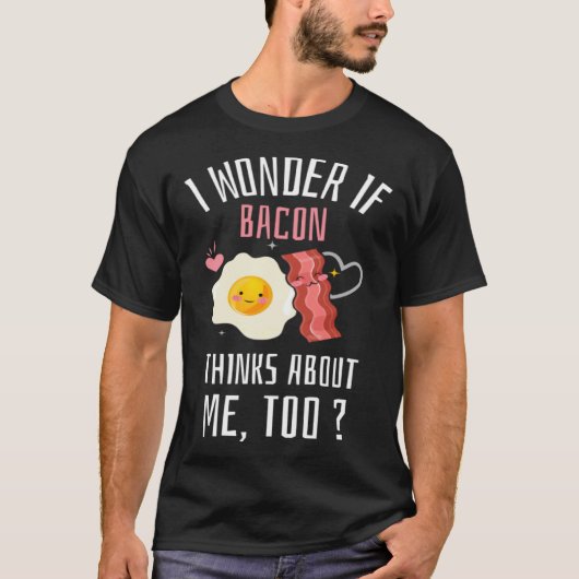 T-shirt Bacon American Food Fast Food OEufs mûrs (Devant)