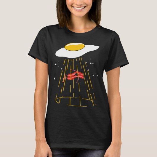 T-shirt Bacon and Eggs  Alien Kids Egg Crispy (Devant)