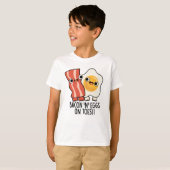 T-shirt Bacon And Eggs On Toes Funny Toast Pun  (Devant entier)