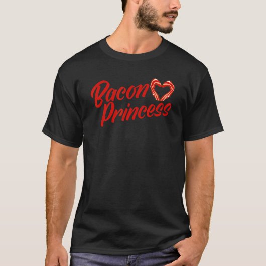 T-shirt Bacon Breakfast Bacon Princess (Devant)