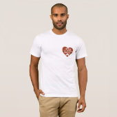 T-shirt Bacon Coeur Lover Appartient À Bacon Drôle Tee (Devant entier)