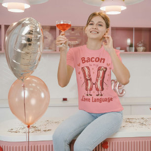 T-shirt Bacon est ma langue d'amour drôle Bacon