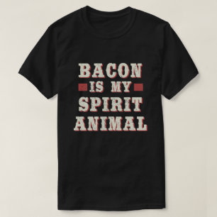 T-shirt Bacon Est Mon Esprit Animal Amusant Bacon Amoureux