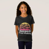 T-Shirt Bacon et cueillette de fruits (Devant entier)