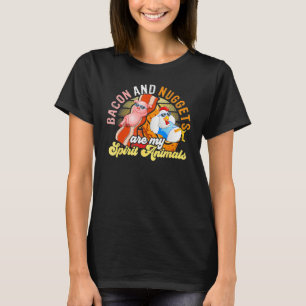 T-shirt Bacon Et Nuggets Animaux Spirituels Nourriture Rap