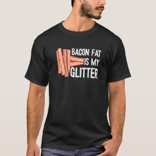 T-shirt Bacon Gras Est Ma Parties scintillant Viande Porc 