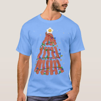 T-shirt Bacon Noël Arbre mignon Lumières Noël Bacon P