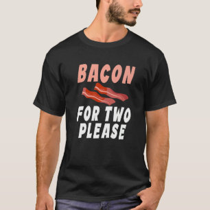 T-shirt Bacon pour deux s'il vous plaît Baby Reveal Bacon