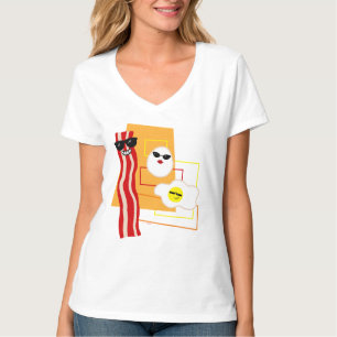 T-shirt Bacon rétro et oeufs
