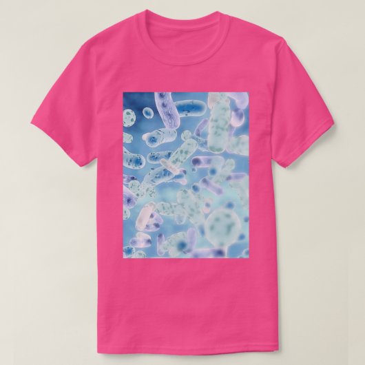 T-shirt BACTERIA BURST MICROSCOPIQUE Image Illust biomédic (Design devant)