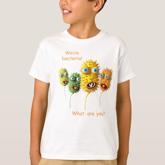 T-shirt Bactérie de dessin animé (Devant)