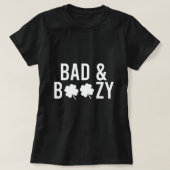 T-shirt Bad and Boozy Irish St Patrick Day Boire amusant (Design devant)