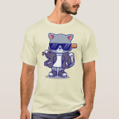 T-shirt Bad Boy Cat (Devant)