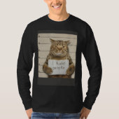 T-shirt Bad Cat I Hate People (Devant)