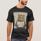T-shirt Bad Cat I Hate People (Devant)