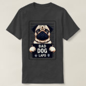 T-shirt Bad Chien Carlin Mushot (Design devant)