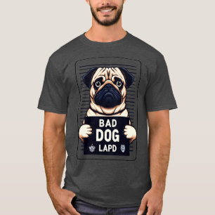 T-shirt Bad Chien Carlin Mushot